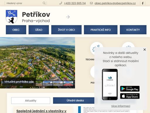 oficiální stránky obce petříkov