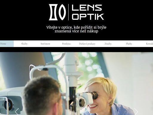 vítejte v lens optik, kde pořídit si brýle znamená více než nákup. přijďte si k nám změřit zrak, zakoupit dioptrické brýle nebo kontaktní čočky.
