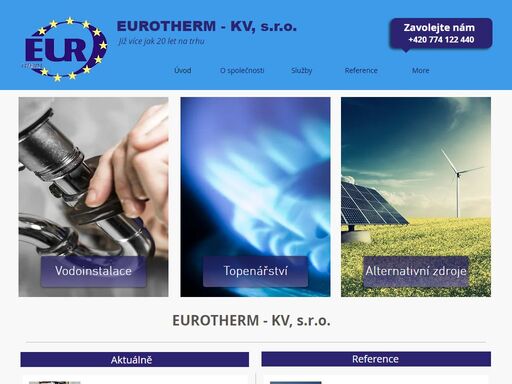 společnost eurotherm-kv karlovy vary působí ve službách spojených s vodoinstalacemi, topenářstvím a alternativními zdroji.