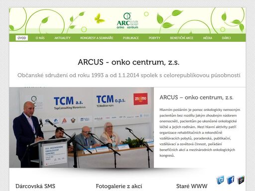 oficiální stránky občanského sdružení arcus - onko centrum