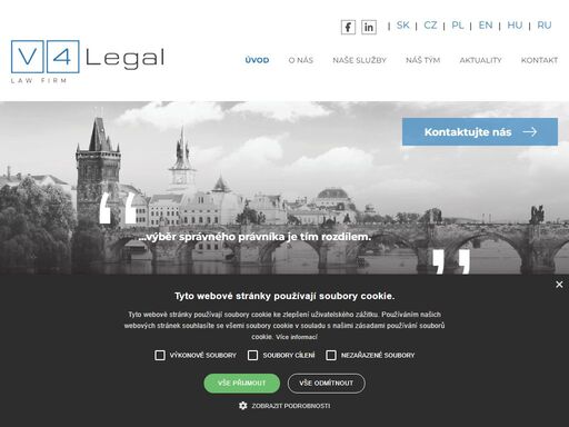 skupina advokátních kanceláři poskytujících komplexní právní služby a poradenství prostřednictvím svých pěti poboček v slovenské republice, české republice a v polsku.