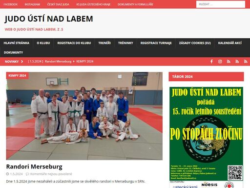stránky klubu judo ústí nad labem, výsledky, novinky, tréninky, závody