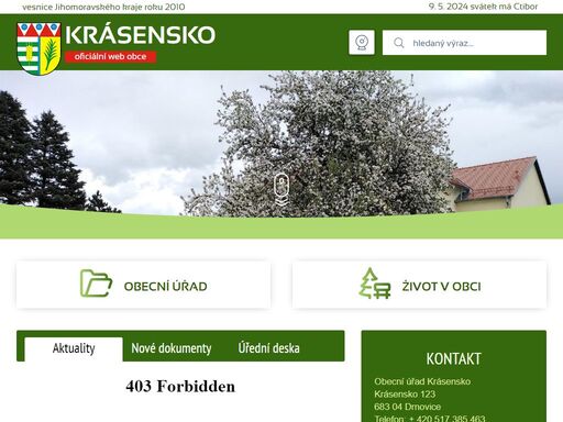 www.krasensko.cz
