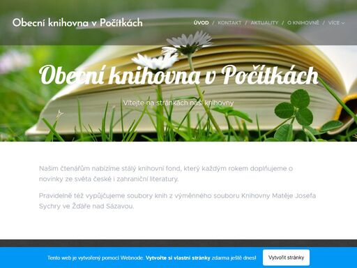 našim čtenářům nabízíme stálý knihovní fond, který každým rokem doplňujeme o novinky ze světa české i zahraniční literatury.