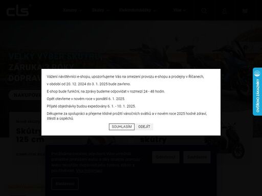 clsmoto je profesionální e-shop firmy cls deal s.r.o.určený pro koncové zákazníky a pro velkoobchodní partnery. většinu sortimentu máme vždy skladem, jsme přímí importéři, zaručujeme rychlou dostupnost a garantujeme nejnižší ceny.