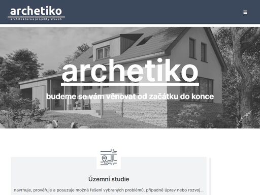 architektonická a projekční firma archetiko, plzeň vás vítá na svých stránkách