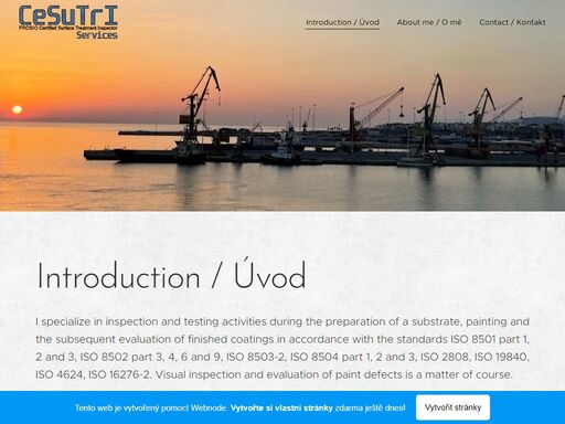 i specialize in inspection and testing activities during the preparation of a substrate, painting and the subsequent evaluation of finished coatings in accordance with the standards iso 8501 part 1, 2 and 3, iso 8502 part 3, 4, 6 and 9, iso 8503-2, iso 8504 part 1, 2 and 3, iso 2808, iso 19840, iso 4624, iso 16276-2. visual...