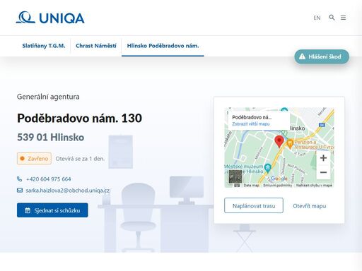 uniqa.cz/detaily-pobocek/hlinsko-podebradovo-nam