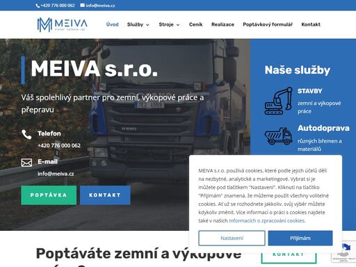 realizace výkopových a zemních prací v olomouckém kraji a okolí ? kontaktujte nás ?? jsme meiva s.r.o. olomouc ?