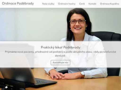 ordinace poděbrady poskytuje komplexní ambulantní zdravotní péči v;oboru všeobecného praktického lékařství a provádí pracovnělékařské služby.