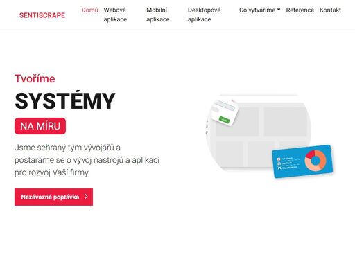 vyvíjíme softwarová řešení pro potřeby vašeho podnikání. desktopové aplikace, webové aplikace, pokročilé systémy, api služby.