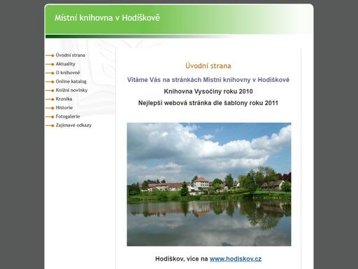 místní knihovna v hodíškově