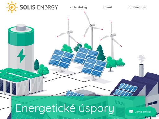 solis energy zařizuje kompletní fotovoltaické systémy pro rodinné domy, průmyslové objekty a panelové domy. taktéž zařizujeme zákazníkům dotace dle nové zelené úsporám.