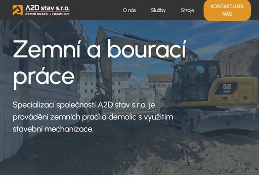 profesionální zemní práce, bourací práce, příprava území nebo recyklace s využitím moderní stavební mechanizace.