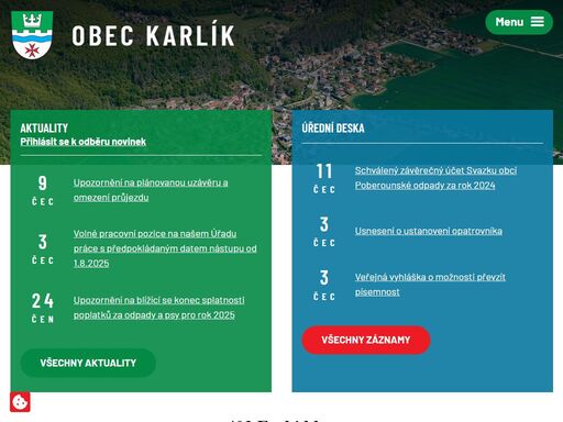 obec karlík se nachází v okrese praha-západ, kraj středočeský, asi 5 km západně od města černošice. obec karlík láká nejen na svoji historii, ale i na přírodu kolem, která často láká turisty z blízkého i dalekého okolí.