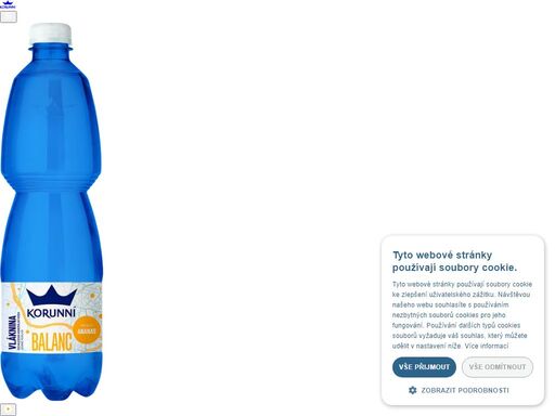 karlovarská korunní - voda, která vás udrží v ideální rovnováze.