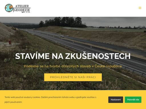 potřebujete poradit v oblasti geodézie a kartografie? jsme odborníci s dlouholetou praxí, kteří se podílí na tvorbě důležitých staveb v české republice. 