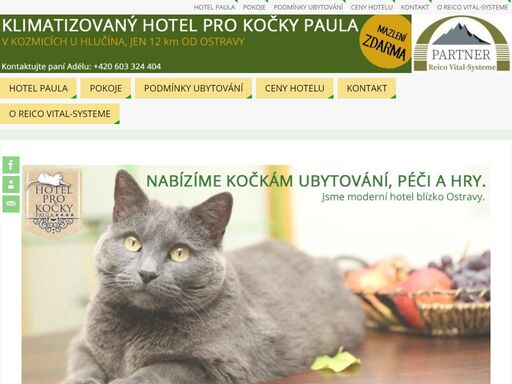 hledáte hotel pro kočky ostrava hlučín opava šenov karviná frýdek místek frýdlant havířov orlová bohumín nový jičín ? 
               navštivte nejlepší hotel široko daleko hotel pro kočky kozmice hotel paula !