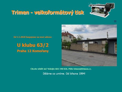 kvalitní velkoformátový tisk
