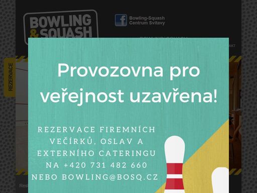 restaurace bowling a squash svitavy 