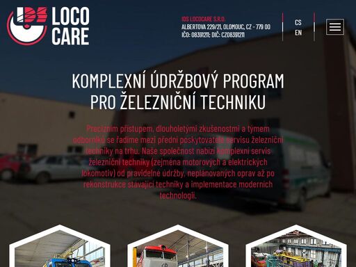 lokomotivy, vagóny, údržba