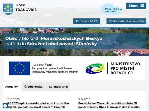 obec v blízkosti moravskoslezských beskyd patřící do sdružení obcí povodí stonávky.