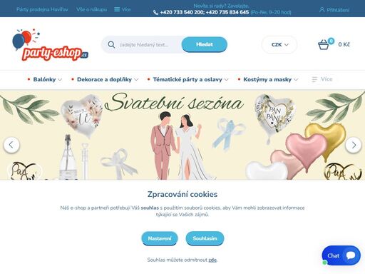 objevte širokou nabídku párty dekorací a doplňků na party-eshop.cz! najdete u nás vše pro narozeninové oslavy, svatby, tématické večírky a další speciální příležitosti. kvalitní produkty, rychlé doručení a skvělé ceny.