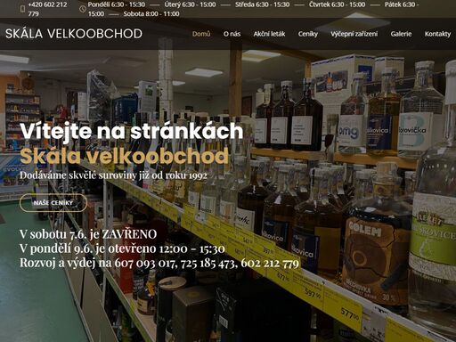 skála velkoobchod - váš spolehlivý partner pro dodávky kvalitních produktů ve velkoobchodních i maloobchodních množstvích.