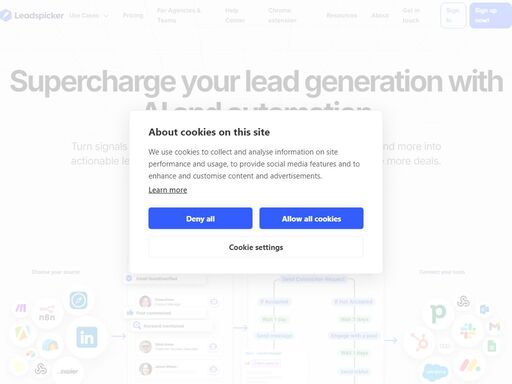 turn news posts and job listings into actionable leads. automate outreach and close more deals with ai-powered lead generation.