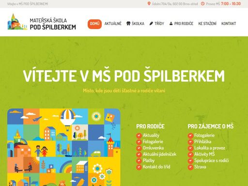 mš pod špilberkem, údolní brno. mateřská školka v centru brna s velkou zahradou.