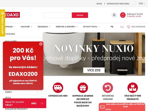 nabízíme internetový prodej kuchyňských, koupelnových a zahradních doplňků. nejlepší příslušenství a největší výběr. podívejte se!