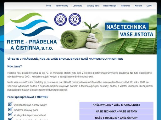 vítejte v prádelně, kde je vaše spokojenost naší naprostou prioritou. nabízíme praní a žehlení, rozvoz a sběr prádla, praní prádla pro hotely a penziony,