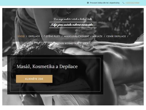 www.masazehavirovdepilace.cz