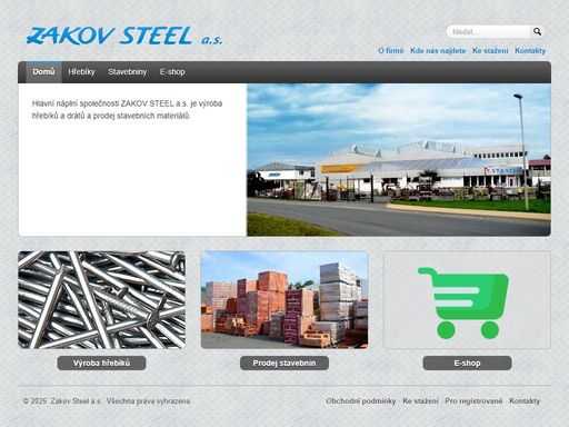 výroba a prodej hřebíků - zakov steel a.s. lanškroun.