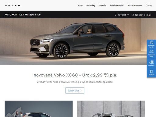 jsme specialisté na volvo. jako autorizovaný partner volvo car nabízíme nové, skladové, předváděcí i ojeté vozy, servis, prodej dílů a příslušenství.
