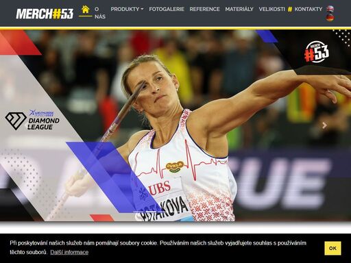 česká společnost merch 53 s.r.o. se zabývá návrhy a výrobou oblečení pro sport a volný čas.
												na základě spolupráce s vrcholovými sportovci a kluby se unikátní výrobky neustále rozvíjejí a posouvají kupředu podle posledních trendů.
												maximální důraz u výrobků je kladen na výběr materiálů a jejich následné zpracování včetně progresivního střihu a designu tak,
												aby splňovaly co největší komfort pro jejich užití.