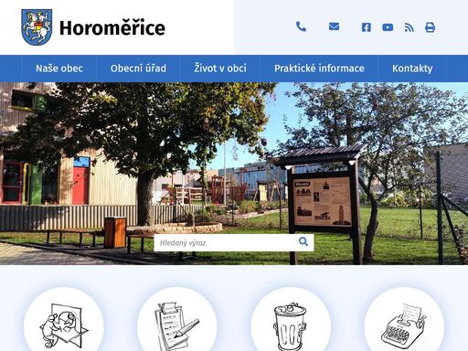 oficiální stránky obce horoměřice