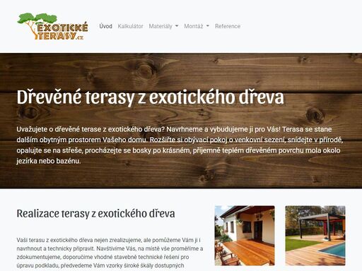 dřevěné terasy z exotického dřeva. realizace dřevěných teras na míru. prodej exotických dřevin a konstrukčního materiálu na dřevěné terasy.