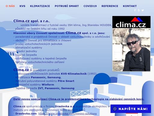 www.clima.cz , odvlhčování vnitřních bazénů, tepelná čerpadla, 
klimatizace, chlazení, poradenství a projekty