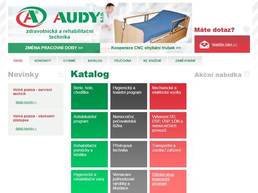 audy - zdravotnická a rehabilitační technika