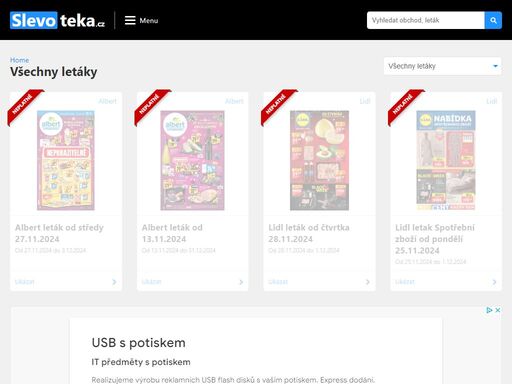 aktuální akční letáky supermarketů - billa, lidl, tesco