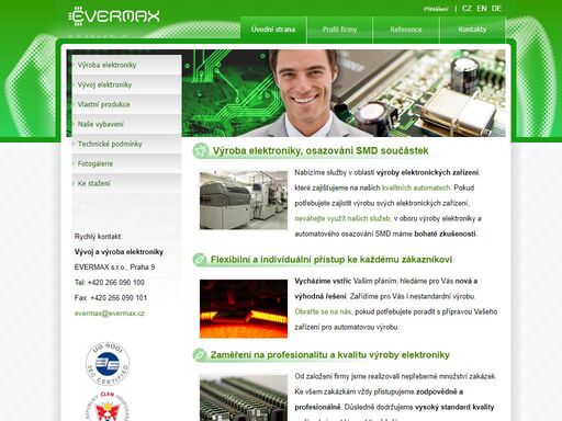 vývoj a výroba elektronických zařízení, automatové osazování smd součástek