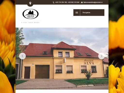 penzion alva mikulov - kvalitní ubytování v nově vybudovaném a vybaveném penzionu s vlastním vinným sklepem v mikulově u centra s výhledem na svatý kopeček