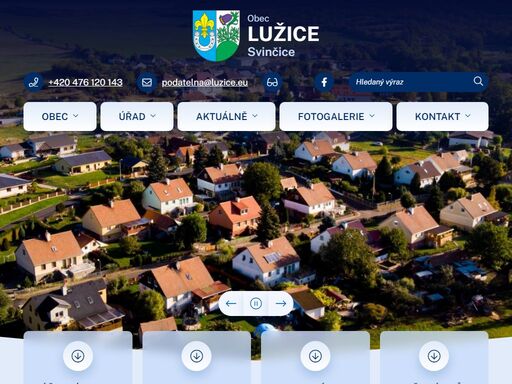 oficiální stránky obce lužice