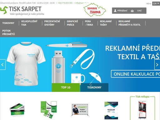 nejlevnější tisk vizitek, letáků, plakátů, samolepek a plachet