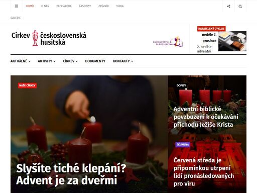 třetí největší křesťanská církev v české republice, oficiální stránky ústřední rady v praze