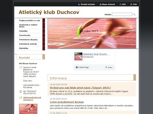 severočeský atletický klub s dlouholetou tradicí a důrazem na práci s dětmi a mládeží. každoročně pořádáme dnes již legendární běžecký závod duchcovský viadukt.