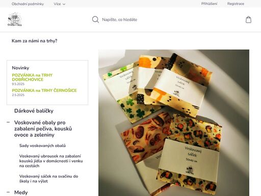 vyrábíme udržitelně a s respektem k přírodě produkty z včelího vosku a medu. jde nám o čistotu provedení a o udržitelný proces výroby a života jako takového. máte to také tak? toužíte po udržitelnosti a ekologii? prozkoumejte naši nabídku ekologických voskovaných obalů a medových výrobků!
