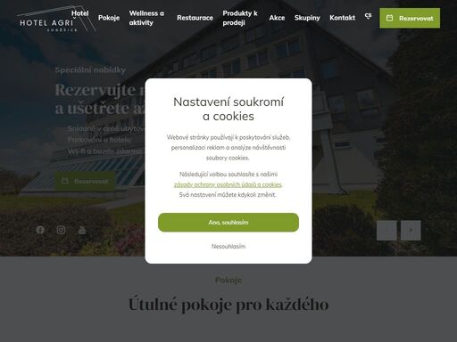 hotel agri soběšice spojuje venkovskou tradici s krásným okolím, péčí o tělo i duši a pohodlím.