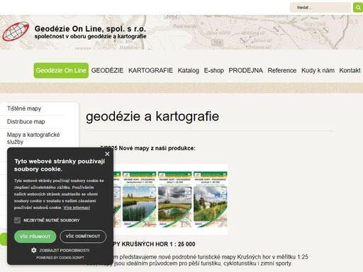 poskytujeme odborné služby na úseku geodézie a kartografie. jsme vydavateli papírových map - převážně s turistickým zaměřením. poskytujeme mapové výstupy v tištěné i elektronické podobě. v české lípě provozujeme prodejnu mapy (moskevská ulice 13).